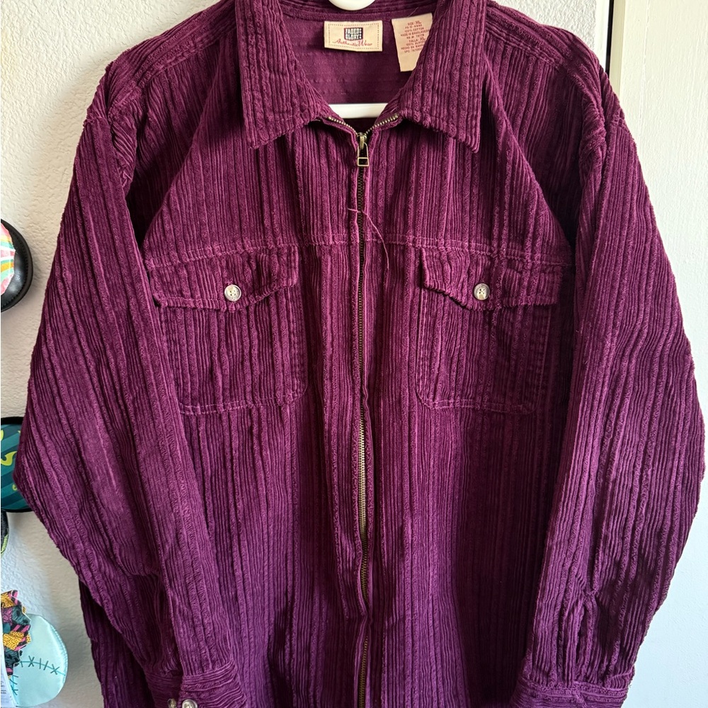Plum Corduroy Jacket